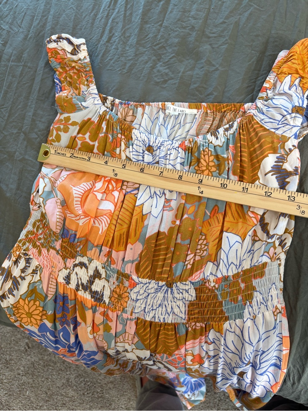 Anthropologie Abel the Label Midi Maxi Floral Off-Shoulder Dress. Size Small. - Picture 9 of 13